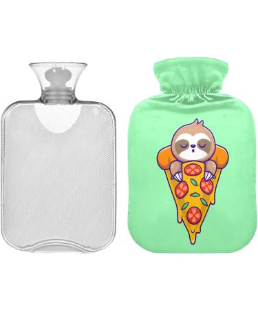 Buy Naanle Sloths Sleep on Pizza Hot Water Bottle - 2L Transparent for Pain Relief & Therapy | Perfect for Bed & Hot/Cold Use - Buy Online on GoSupps.com