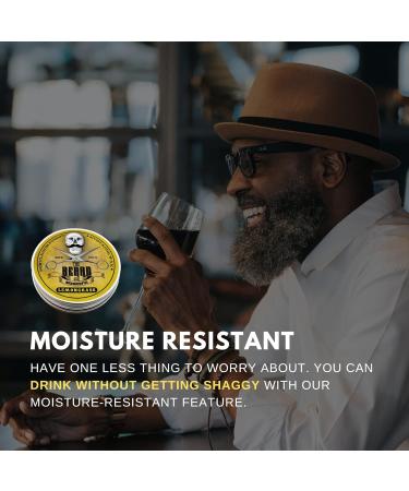 Moustache & Beard Wax (30ml) | Promotes Hair Growth, Strong Hold, All Natural Ingredients | Moisture Resistant Premium Wax with Lemongrass | 30.00 g Pack - Buy Online on GoSupps.com