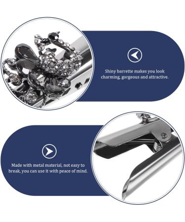 Beaupretty Rhinestone Hair Clip Girls Hair Accessories Hair Jewelry Hair Clips for Girls Large Barrette Hair Clips for Teen Girls Women Hair Clips Metal Crystal Horn Clip Women's - Buy Online on GoSupps.com