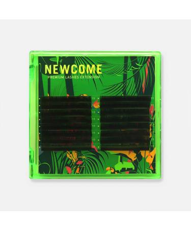 NEWCOME Silky Classic Volume Lashes 0.10MM- Ultra-Fine Natural-Looking Volume Boost for Your Eyes Safe Hypoallergenic Materials Versatile for All Eye Shapes (D 8-15mm MIX) D 8-15mm MIX