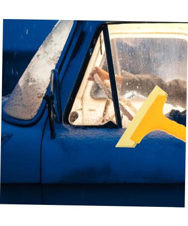 FRCOLOR Yellow Ice Scraper & Snow Remover for Cars - Windshield Deicer & Snow Shovel - 34x16x1.5CM - Buy Online on GoSupps.com