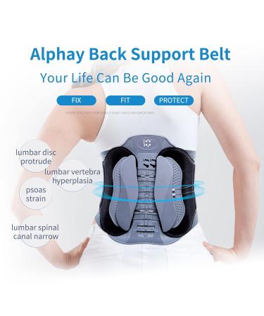 Back Brace for Immediate Relief - Adjustable Lumbar Support for Back Pain Herniated Disc Sciatica & Scoliosis - Breathable Medium Belt - Buy Online on GoSupps.com