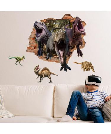 Dinosaur Wall Decals for Boys Room - Peel and Stick Removable Stickers for Kids Nursery and Living Room - Buy Online on GoSupps.com