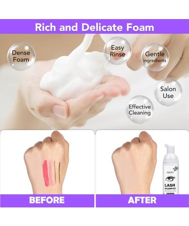 Eyelash Shampoo for Extensions | 150ml Cleaner with USB Fan & Brushes | Salon Quality Eyelash Extension Kit - Buy Online on GoSupps.com