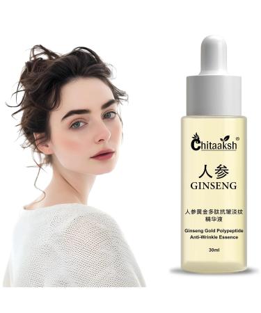 Chitaaksh Gold Ginseng Face Serum Polypeptide Anti-Wrinkle Brightening & Moisturizing Niacinamide Facial Serum for Glowing Skin Set of 5 for Daily Skin Care Routine - Buy Online on GoSupps.com