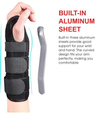 Staright 1pc Carpal Tunnel Wrist Splint Wrist Support Brace for Wrist and Hands Relief - Buy Online on GoSupps.com