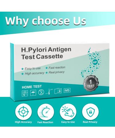 H. Pylori Stool Test Kit - Accurate Home Testing for Helicobacter Pylori | Quick 10-15 Minutes No Lab Visit Required - Buy Online on GoSupps.com