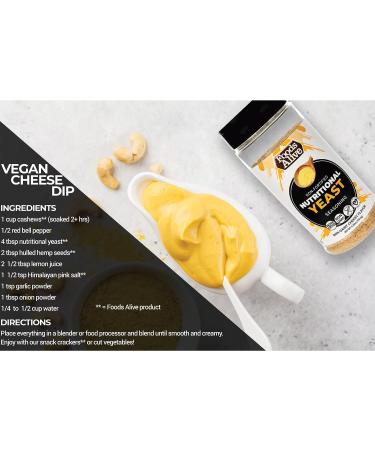 Foods Alive Nutritional Yeast Flakes (4.25oz) - Non Fortified, Gluten Free Plant Based Protein | Vegan Cheese Powder, Popcorn Seasoning, Flavor Booster - Keto & Whole Foods - Buy Online on GoSupps.com