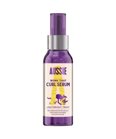 Aussie Work That Curl Hair Serum For Curly Hair With Australian Jojoba Seed Oil Curl Control Protects Curly Hair And Amps Up Curls 90 ml - Buy Online on GoSupps.com
