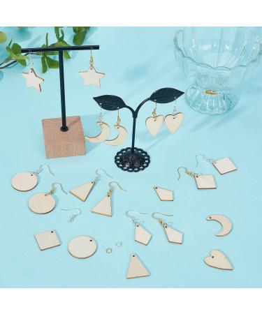 SUNNYCLUE 520pcs Wooden Earrings Kit - Unfinished Wood Blanks, Hooks, Jump Rings for DIY Jewelry Making - Beginner Starter Set for Women - Buy Online on GoSupps.com