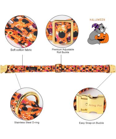 Shop Aring Pet Halloween Dog Halison - Adjustable Cotton Neck Strap for All Dog Sizes - Sweet Orange Festival Band - Buy Online on GoSupps.com