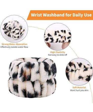 Yukago Leopard-1 Headband and Wristband Set - 5 Pack | Prevents Water Runoff, Ideal for Washing Face - Buy Online on GoSupps.com