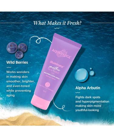 Aqualogica illuminate+ Smoothie Face Wash with Wild Berries & Alpha Arbutin for Gently Exfoliates & Hydrates Skin | For Combination & Dry Skin -100ml - Buy Online on GoSupps.com