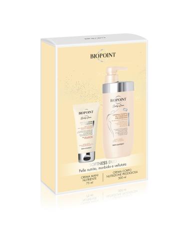 BIOPOINT Biopoint - Gift set of body cream for prodigious nutrition 500 ml and nourishing hand cream 75 ml protective action for dry and very dry skin nourished soft and velvety skin