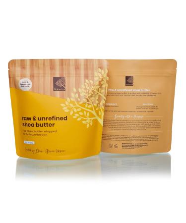 Raw Shea Butter - 100% Natural Lightweight Ghana Shea Butter Whipped for Hair Face & Body - Unrefined Pure Handmade Vegan Eco-friendly Skincare- 350g - Buy Online on GoSupps.com