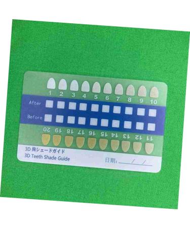 Clispeed Tooth Color Card - 20 Piece Set for Accurate Tooth Shade Matching | Bleached & Natural Tones | Frosted PVC Chart for Dental Professionals | Ideal for Oral Deliveries | Enhance Your Smile with Precision - Buy Online on GoSupps.com