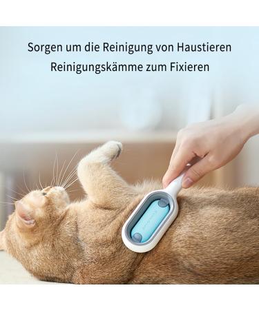 Qerich Animal Hair Removal Brush with Water Tank - Best Cat & Dog Hair Remover for Short Hair - Blue Adhesive Brush - Buy Online on GoSupps.com