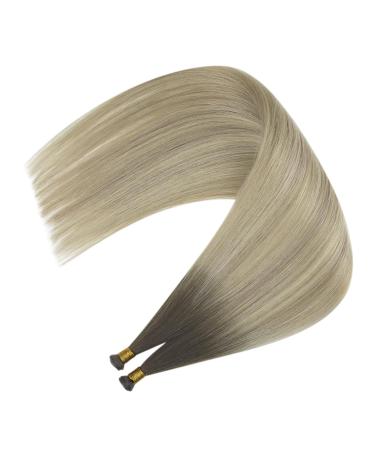 Youngsee Genius Weft Real Hair Extensions - 40cm Dark Brown to Light Brown Ombre - Balayage Hair Tresses for a Natural Look - 25g #4/7/80 - Buy Online on GoSupps.com