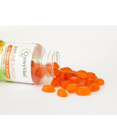 Chewy Vites Adults Immune Support Gummies | High Strength Vitamins D, B6, B12, C, Zinc, Selenium | 60 Count (2 Months Supply) | Real Fruit Juice | 1-a-Day | Pack of 1 - Buy Online on GoSupps.com