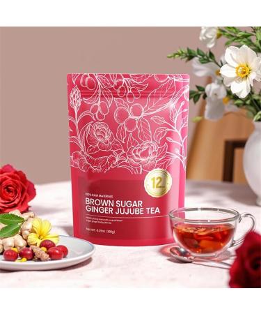RASPIO Ginger Tea with Herbs and Whole Cane Sugar Asian Heritage Blend 180g Bags for Warming Comfort Ritual for the Cold Season Red - Buy Online on GoSupps.com