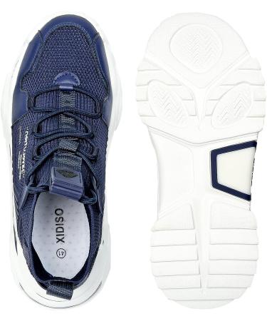 SANNAX Men's High Top Slip-On Fashion Sneakers - Dark Blue - Size 12 - Buy Online on GoSupps.com