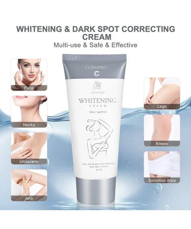 COSMPRO Skin Bleaching Cream - Intimate Area & Body Brightening Moisturizer 2oz - Buy Online on GoSupps.com
