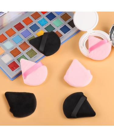 Pimoys 6-Piece Soft Velour Triangle Powder Puff Set for Face & Body Makeup - Black Pink Gift for Women - Buy Online on GoSupps.com