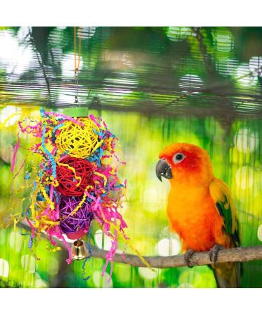 3 Packs Bird Parrot Toys Bird Chewing Foraging Shredder Toy Bird Cage Hammock Hanging Swing with Bells for Small Bird Parakeets Cockatiels Conures Budgie Lovebirds Hummingbird - Buy Online on GoSupps.com
