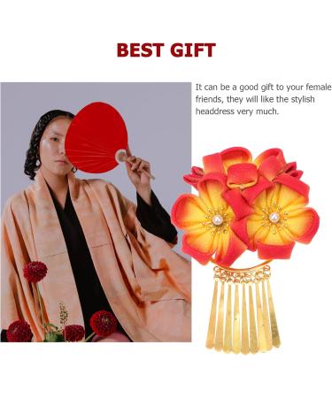 Didiseaon Kimono Headgear Ladies Dress Chinoiserie Decor Dress Tops for Women Hair Clip for Women Flower Hair Clip Womens Hair Clips Decorative Hair Pin Women Hairpin Photography Hairpin Bun - Buy Online on GoSupps.com