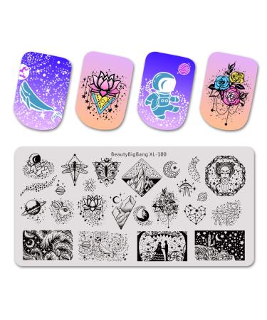 BeautyBigBang Nail Stamp Plate - Star & Butterfly Patterns for Stunning Manicure International Shipping Available - Buy Online on GoSupps.com