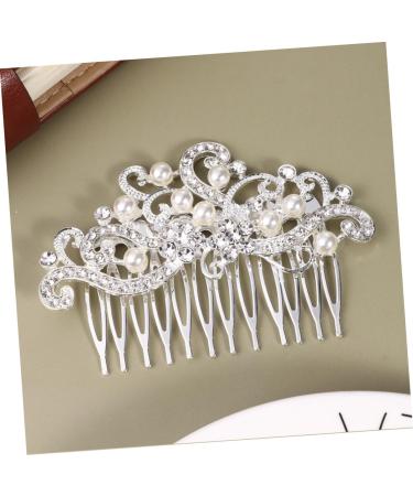 Didiseaon Hair Pearls Hair Claw Clips for Women Pearl Bridal Side Combs Pearl Bridal Comb Womens Hair Clips Wedding Veils Bride Veil Rhinestone Headpiece Hair Ornament Rose Women's Metal Pin - Buy Online on GoSupps.com