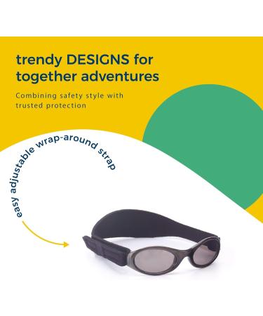 Baby Banz Adventure Sunglasses Onyx 2-5 Years - UV Protection for Kids - Buy Online on GoSupps.com