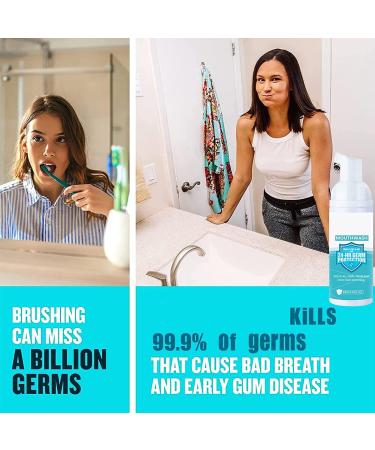 2Pcs Teeth Cleaning Foam Mousse Mouthwash - Oral Care Toothpaste for Fresh Breath & Healthy Teeth - Buy Online on GoSupps.com
