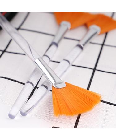 8 Pieces Soft Face Brush for Applying Face Mask Makeup (White Orange) - Buy Online on GoSupps.com