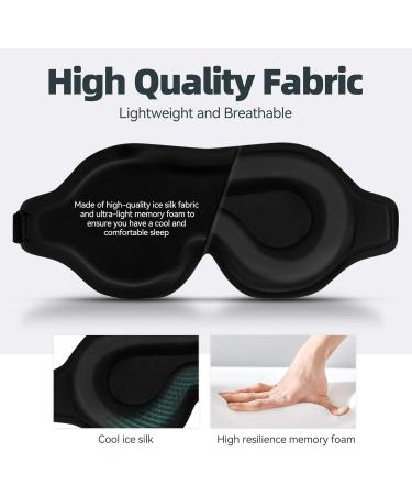 Cozslep Sleep Mask for Men & Women - 3D Light-Blocking Eye Mask Comfortable Blindfold for Sleeping Ideal for Side Sleepers - Buy Online on GoSupps.com