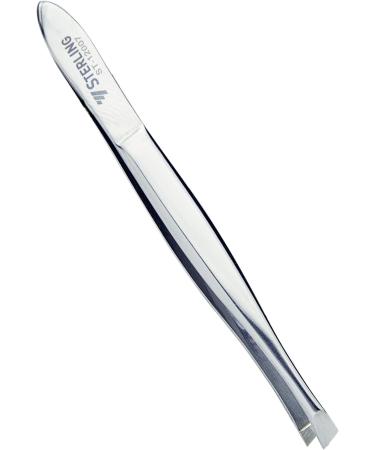 Sterling Professional Stainless Steel Eyebrow Tweezers | Precision & Comfort | Straight Silver 4mm Blade | ST-12007 - Buy Online on GoSupps.com