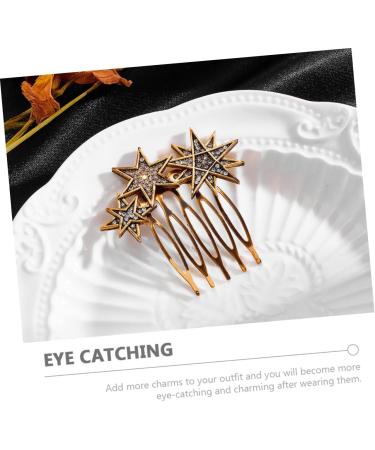 DOITOOL Star Hair Barrettes 1 Set Star Moon Hairpin Metal Bridesmaids Comb Headwear for Women Rhinestone Hair Clips Hair Jewelry Crystal Decor Moon Decorations Tiara Alloy Hair Comb - Buy Online on GoSupps.com