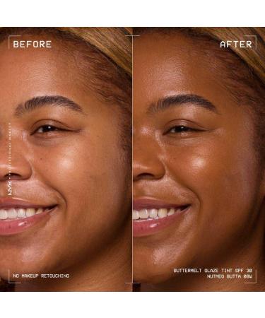  NYX PROFESSIONAL MAKEUP NYX Professional Makeup Buttermelt Glaze Tint Foundation SPF30 up to 12 hours of hold Nutmeg Butta - Buy Online on GoSupps.com