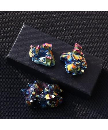 Natural Crystal Rough 1pc Natural Quartz Raw Clear Quartz Electroplated Rainbow Cluster Specimen Geography Teaching Stones Home Decor Beautiful (Color : Size : 70-100g) (Size : 50-70g) - Buy Online on GoSupps.com