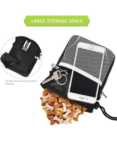 Buy Aocclant Dog Training Treat Bag - Versatile Hip Belt 3 Carrying Options Easy Wear for Toys & Treats - Black - Buy Online on GoSupps.com