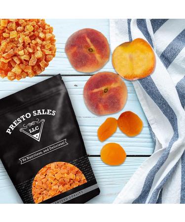 Presto Sales Apricot Fancy chopped Sweet Turkish 128 oz. | No added sugar Dried fruit Snack | Dietetic Vegan Intense Flavor Burst of Energy 1 Choice | Resealable 8 lbs. Bag - Buy Online on GoSupps.com