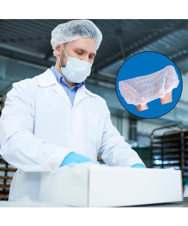 100 Pcs Disposable Hair Net Bouffant Cap for Food Service & DIY - USA Ship - Unisex Scrub Cap - Buy Online on GoSupps.com