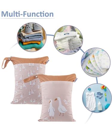 Maeau 2-Piece Wet Bags for Fabric Diapers | Reusable & Waterproof Baby Organizer Bags | 30x40cm - 34 Stylish Patterns - Buy Online on GoSupps.com