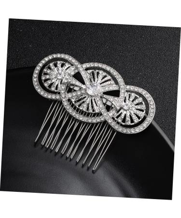 FRCOLOR Bride Insert Comb Tiara Bridal Hair Comb Wedding Headpiece Rhinestone Hairpin Bridal Headdress European and American Bride Hair up Bridesmaid Hair Accessories - Buy Online on GoSupps.com
