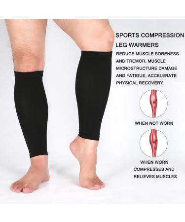 Buy Calf Compression Sleeves - Black Running Socks for Shin Support & Pain Relief - Small Size for Running Cycling & Walking - Buy Online on GoSupps.com