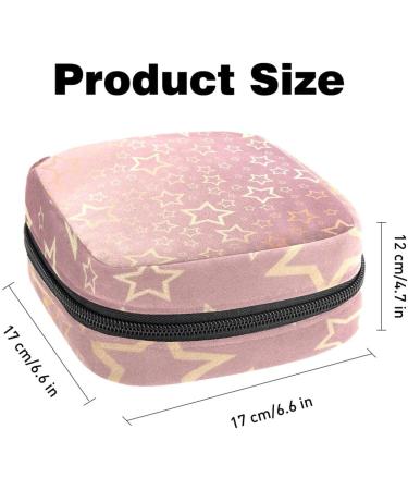 Shop Muooum Menstrual Artery Zip Bag for Women - Stylish Tampon Collector Bag with Golden Stars Pattern | International Shipping Available - Buy Online on GoSupps.com