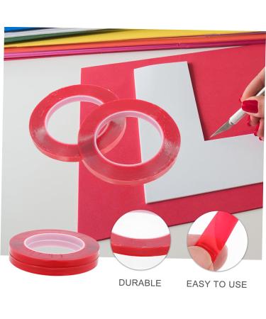 NUOBESTY 8 Rolls Transparent Double-sided Tape Picture Tapes Nails Tapes Manicure Tape Rug Tape Nail Display Holder Nail Displaying Tapes Red Nail Supplies No Substrate Acrylic Double Sided - Buy Online on GoSupps.com