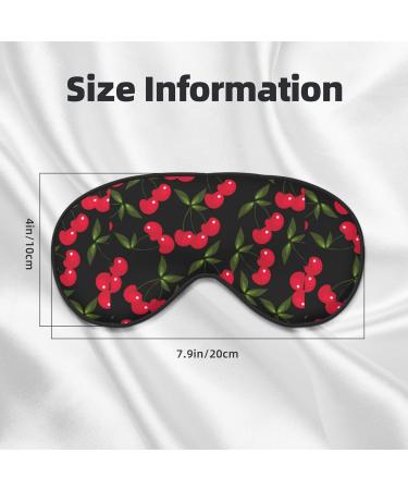 Adjustable Cherry Sleep Mask - Double-Sided Soft Eye Covers for Perfect Shading & Reduced Eye Edema | International Shipping - Buy Online on GoSupps.com