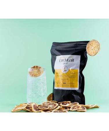 100g Dehydrated Lemon Slices | 70+ Dried Lemon slices for Cocktail Garnishes | Dried Fruit Cocktail Garnish | Dried Lemon wheels | Dried Citrus Slices for drink garnish | Dehydrated lemons (100g) - Buy Online on GoSupps.com