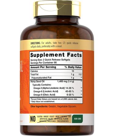 Carlyle Hemp Oil Capsules 126,000 mg - 180 Softgels | High Potency CBD Supplement - Buy Online on GoSupps.com